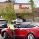 Cars in a Chick-fil-A drive-thru line